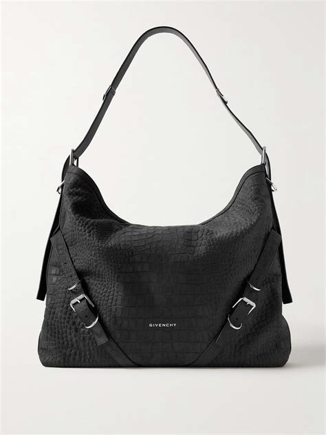 givenchy croc embossed messenger|Medium Voyou tote bag in crocodile effect leather in .